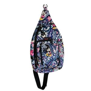 Vera Bradley Disney Mickey Mouse Celebration Paisley Sling Backpack